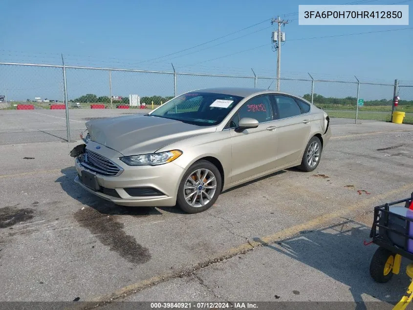 3FA6P0H70HR412850 2017 Ford Fusion Se