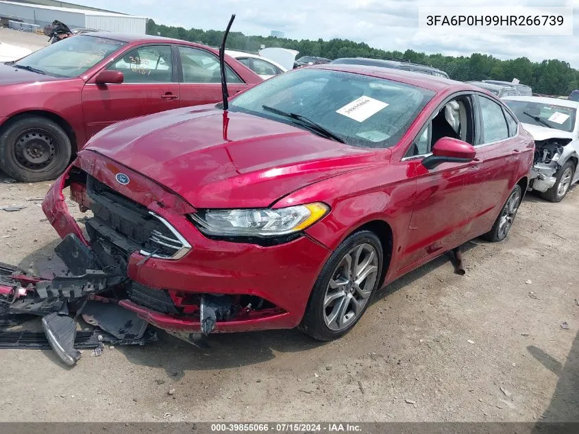 2017 Ford Fusion Se VIN: 3FA6P0H99HR266739 Lot: 39855066