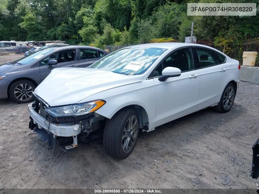 2017 Ford Fusion S VIN: 3FA6P0G74HR308220 Lot: 39898595