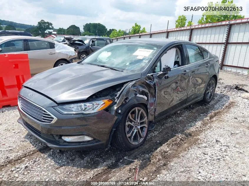 2017 Ford Fusion S VIN: 3FA6P0G70HR402613 Lot: 39935769