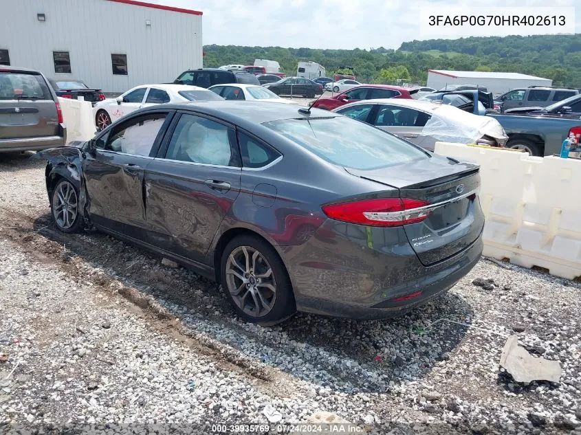 2017 Ford Fusion S VIN: 3FA6P0G70HR402613 Lot: 39935769