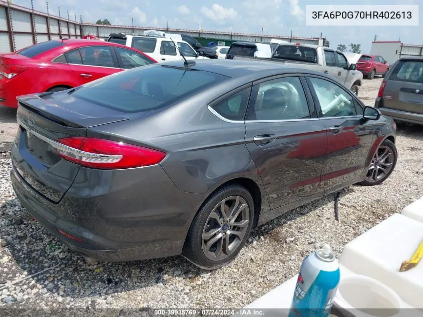 2017 Ford Fusion S VIN: 3FA6P0G70HR402613 Lot: 39935769