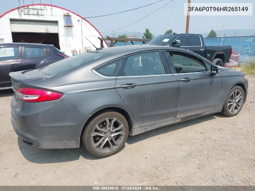 3FA6P0T96HR265149 2017 Ford Fusion Se