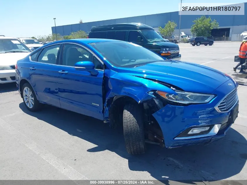 2017 Ford Fusion Energi Se Luxury VIN: 3FA6P0PU1HR180797 Lot: 39938996