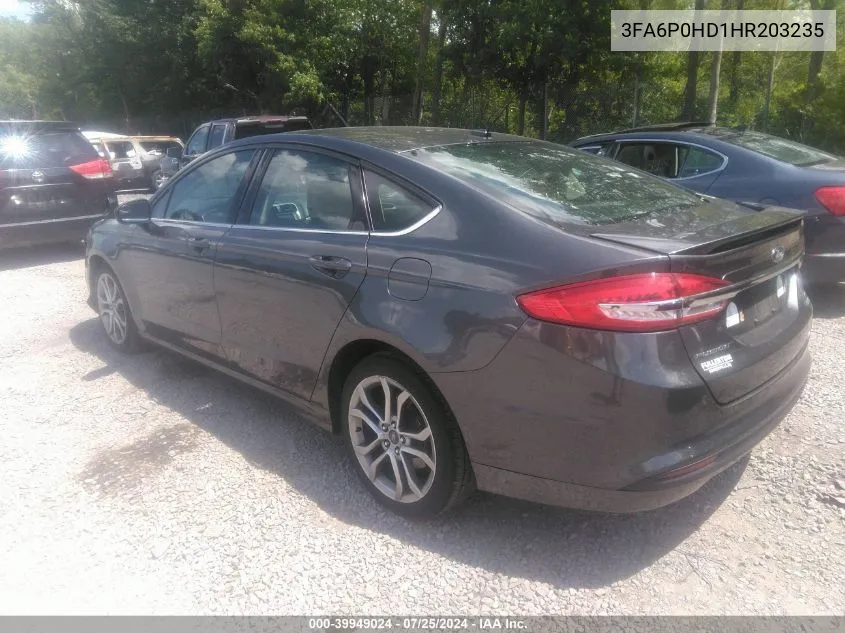 3FA6P0HD1HR203235 2017 Ford Fusion Se