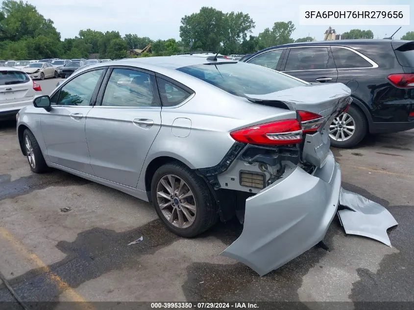 2017 Ford Fusion Se VIN: 3FA6P0H76HR279656 Lot: 39953350