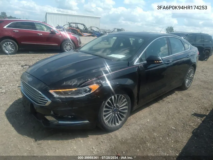 2017 Ford Fusion Titanium VIN: 3FA6P0K94HR174253 Lot: 39958361