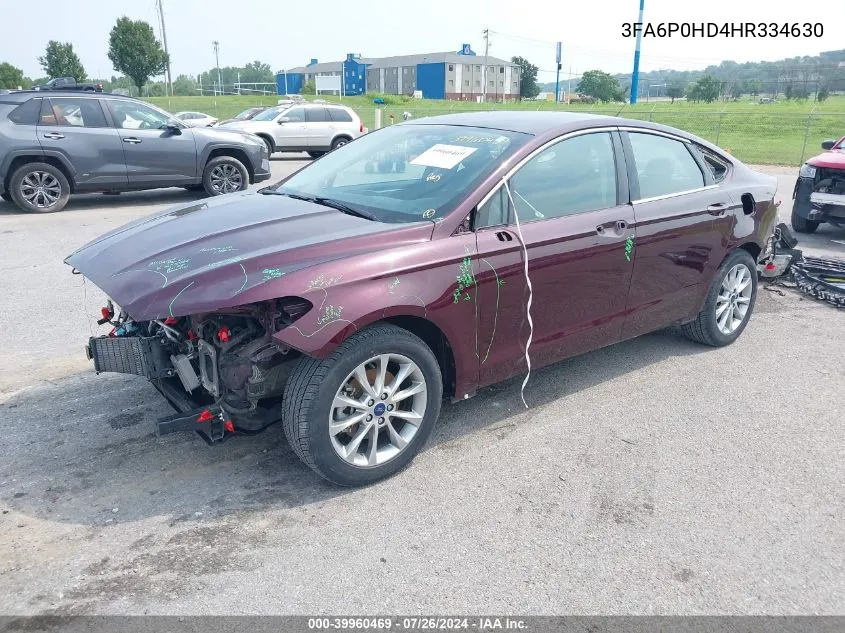 3FA6P0HD4HR334630 2017 Ford Fusion Se