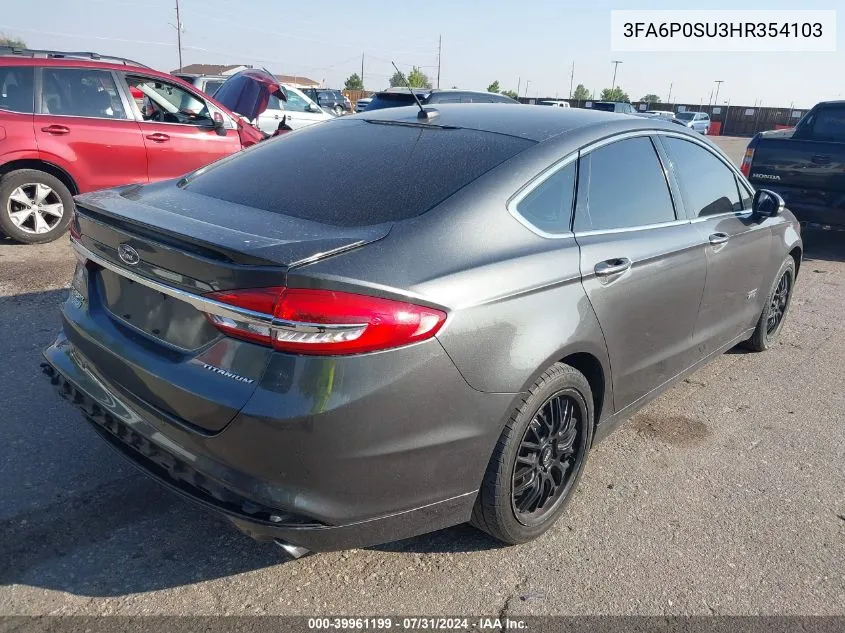 3FA6P0SU3HR354103 2017 Ford Fusion Energi Titanium