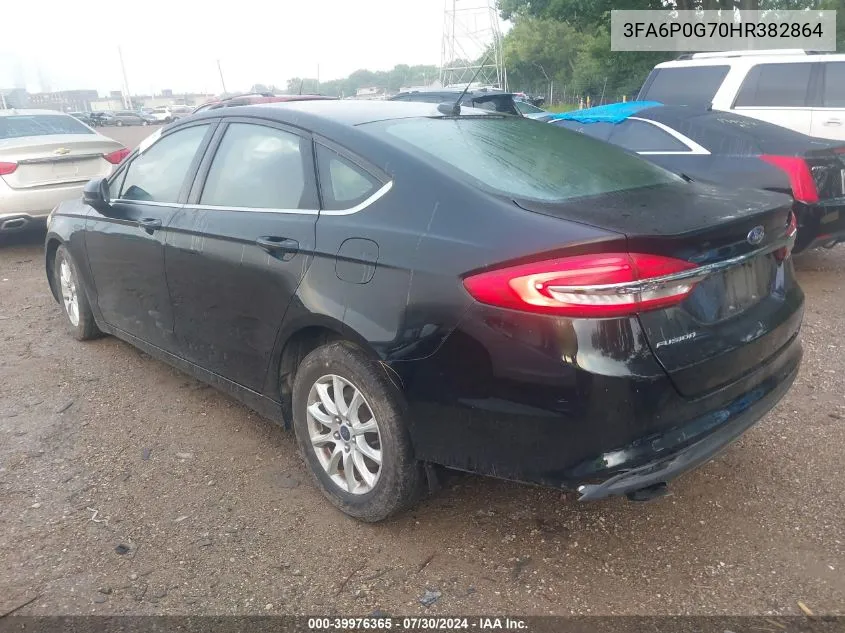 3FA6P0G70HR382864 2017 Ford Fusion S