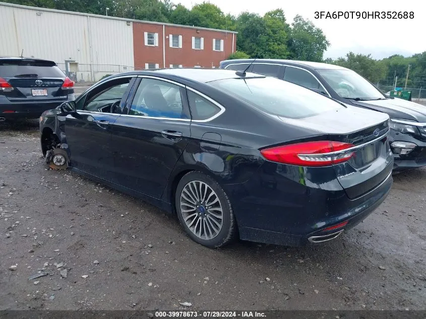 3FA6P0T90HR352688 2017 Ford Fusion Se