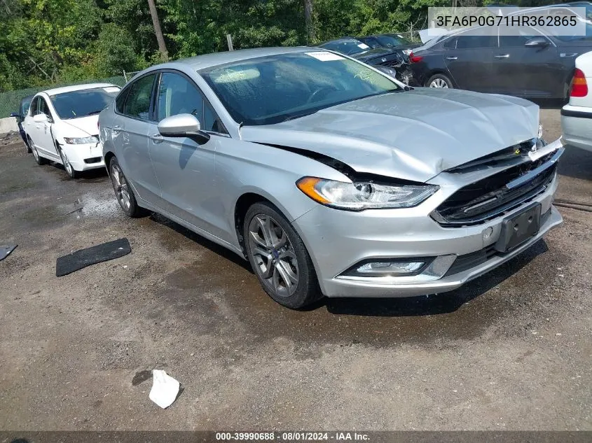 3FA6P0G71HR362865 2017 Ford Fusion S