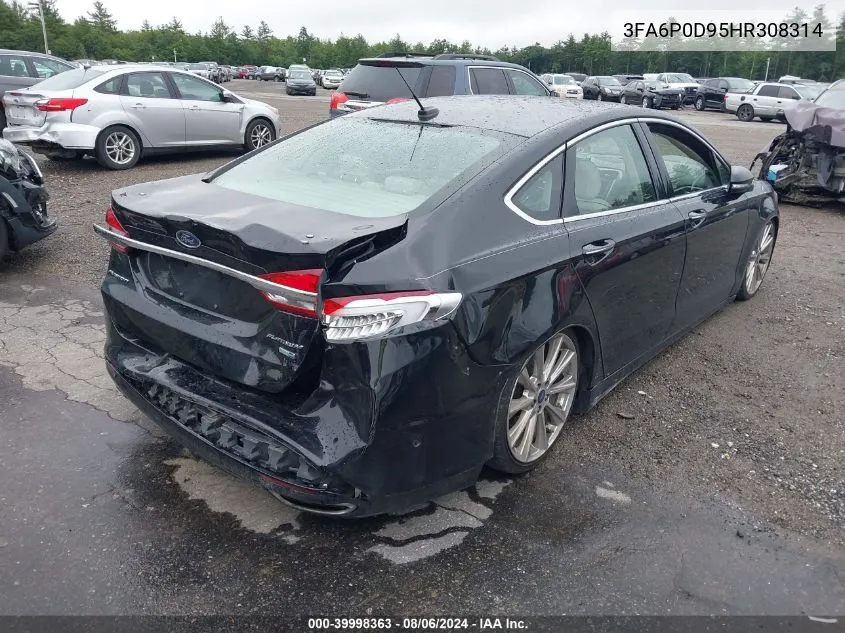 3FA6P0D95HR308314 2017 Ford Fusion Platinum