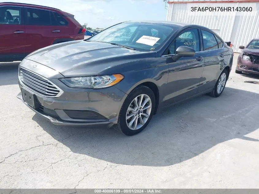 3FA6P0H76HR143060 2017 Ford Fusion Se