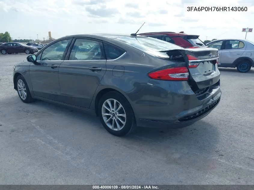 3FA6P0H76HR143060 2017 Ford Fusion Se