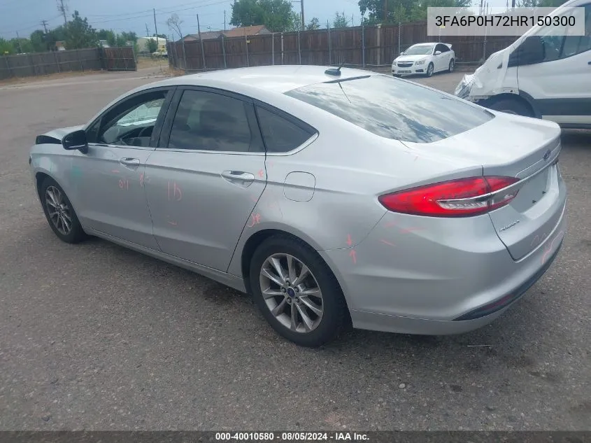 3FA6P0H72HR150300 2017 Ford Fusion Se