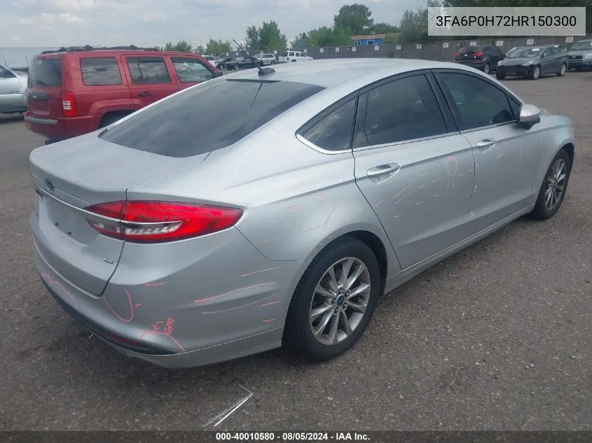 3FA6P0H72HR150300 2017 Ford Fusion Se