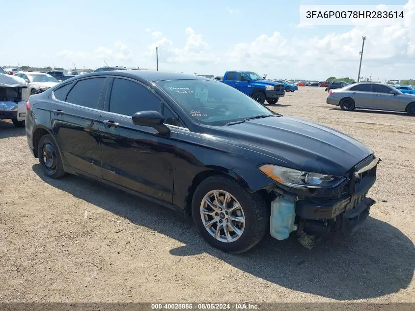 3FA6P0G78HR283614 2017 Ford Fusion S