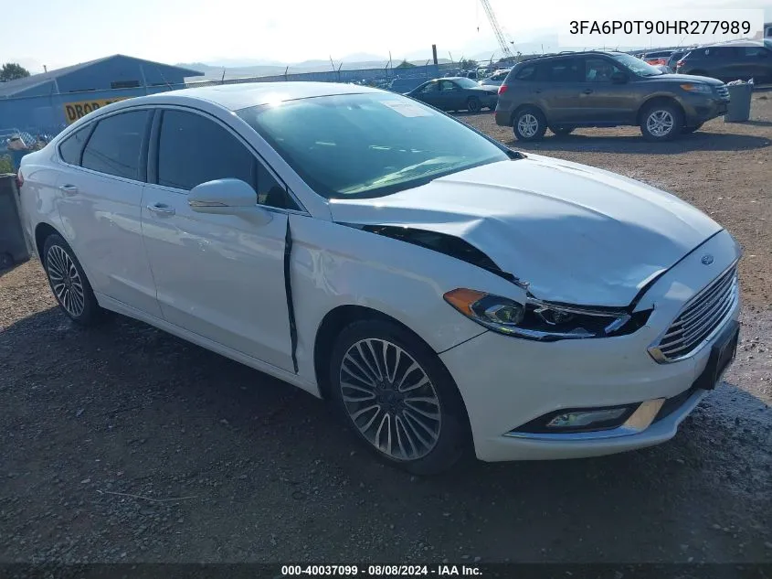 3FA6P0T90HR277989 2017 Ford Fusion Se