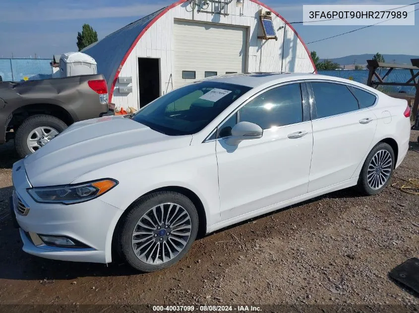 3FA6P0T90HR277989 2017 Ford Fusion Se