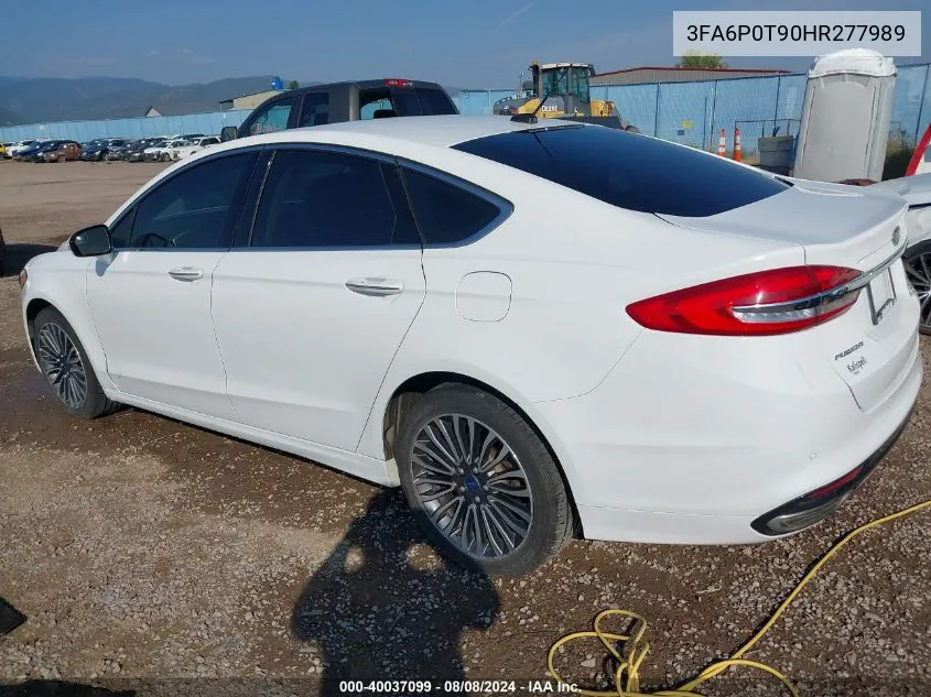 3FA6P0T90HR277989 2017 Ford Fusion Se