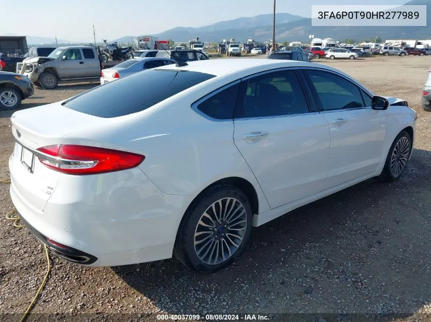 3FA6P0T90HR277989 2017 Ford Fusion Se