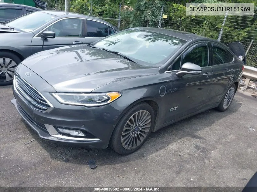 3FA6P0SU3HR151969 2017 Ford Fusion Energi Titanium