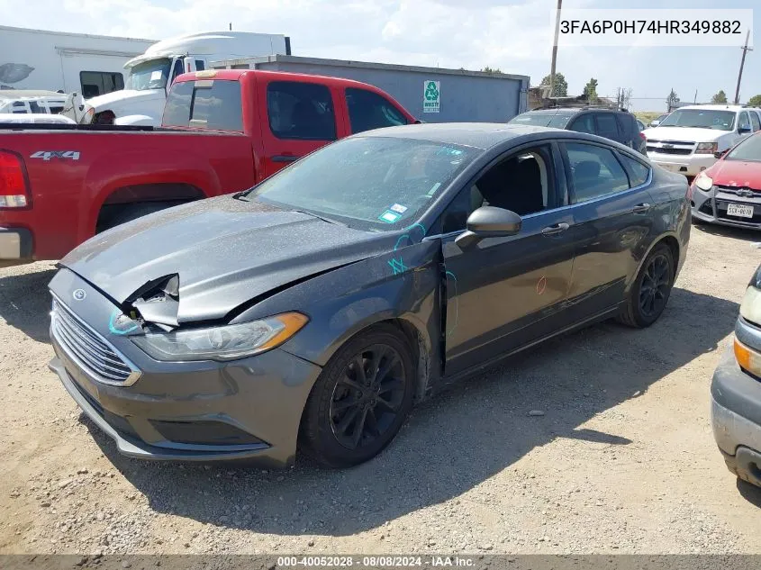 2017 Ford Fusion Se VIN: 3FA6P0H74HR349882 Lot: 40052028