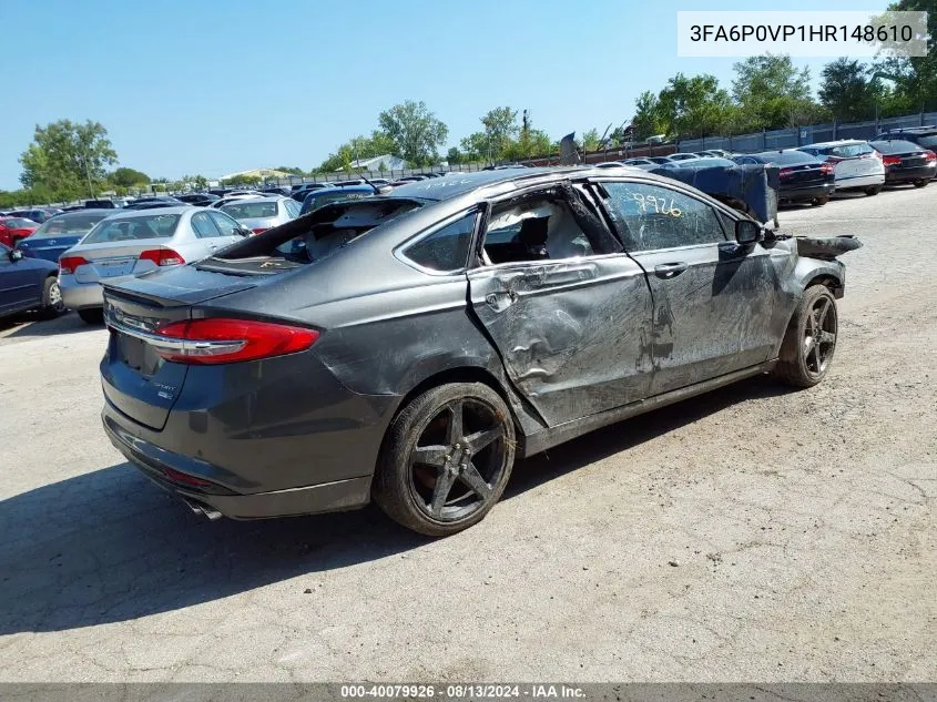 2017 Ford Fusion Sport VIN: 3FA6P0VP1HR148610 Lot: 40079926