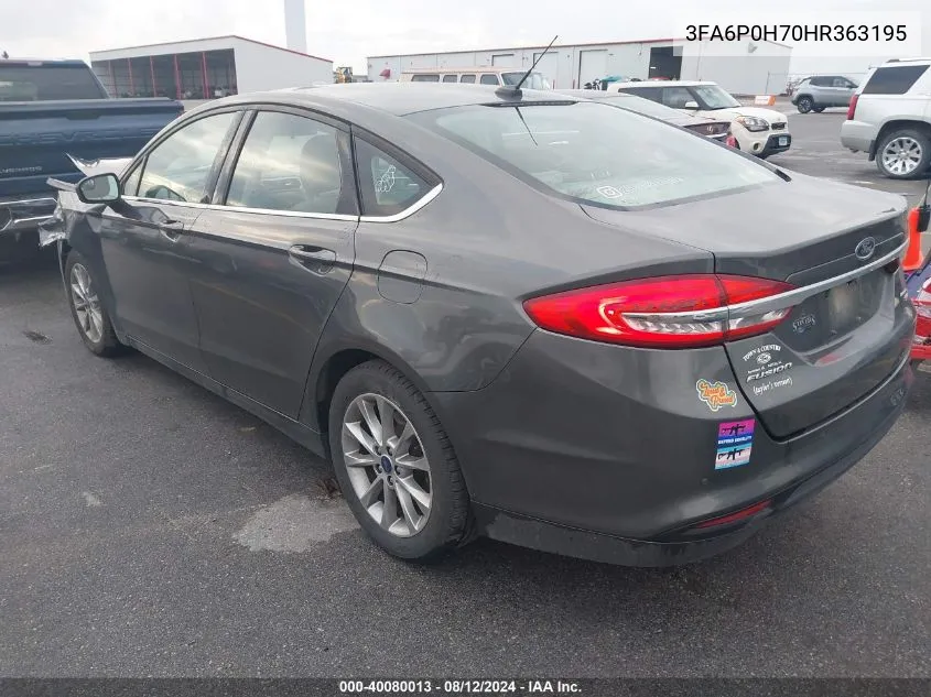 3FA6P0H70HR363195 2017 Ford Fusion Se