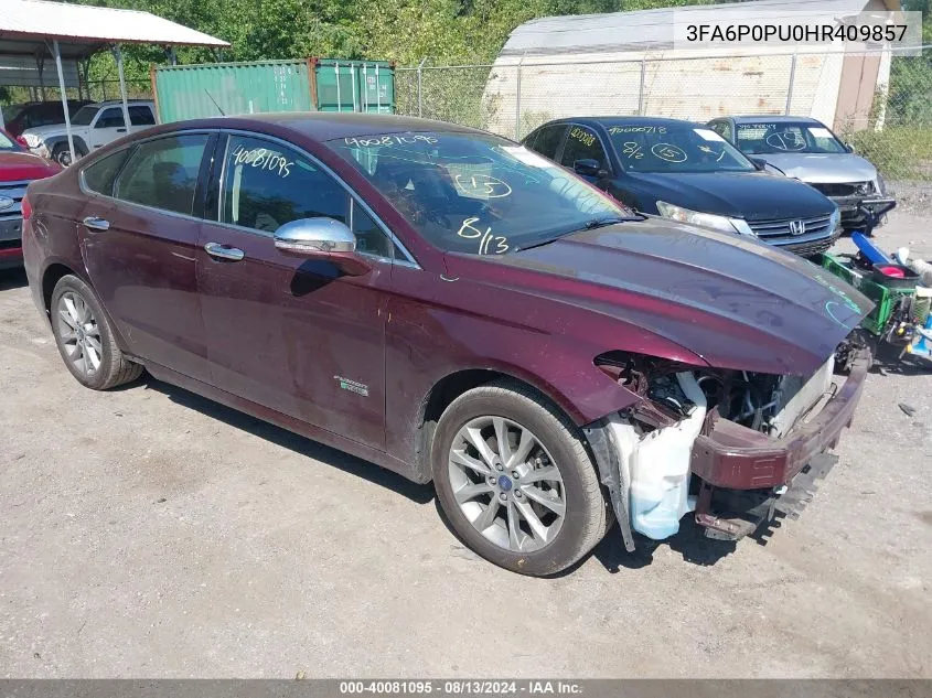 3FA6P0PU0HR409857 2017 Ford Fusion Se Phev