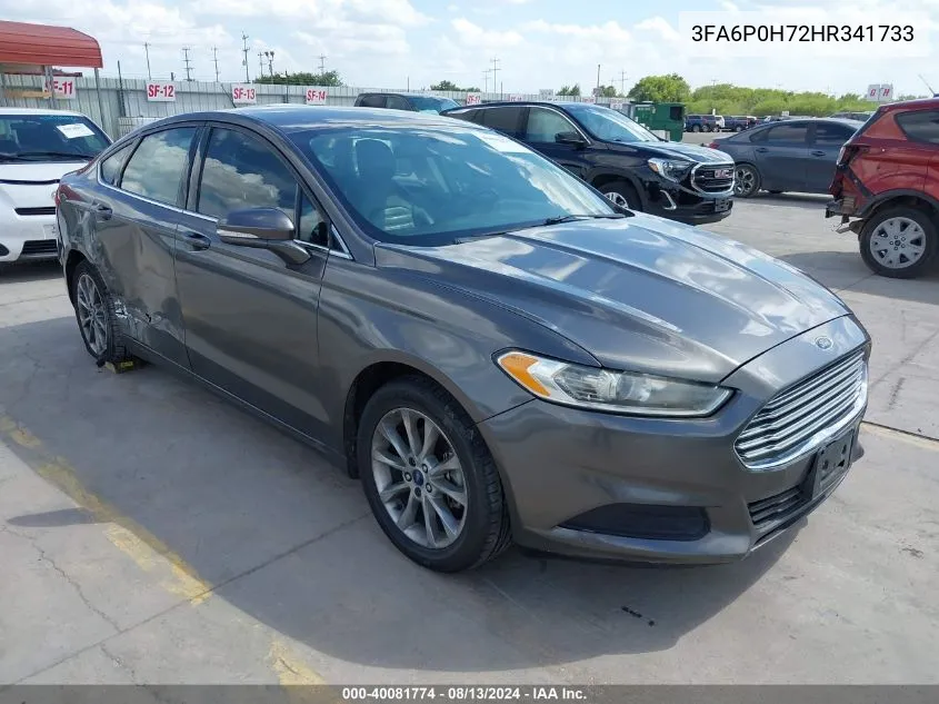 2017 Ford Fusion Se VIN: 3FA6P0H72HR341733 Lot: 40081774