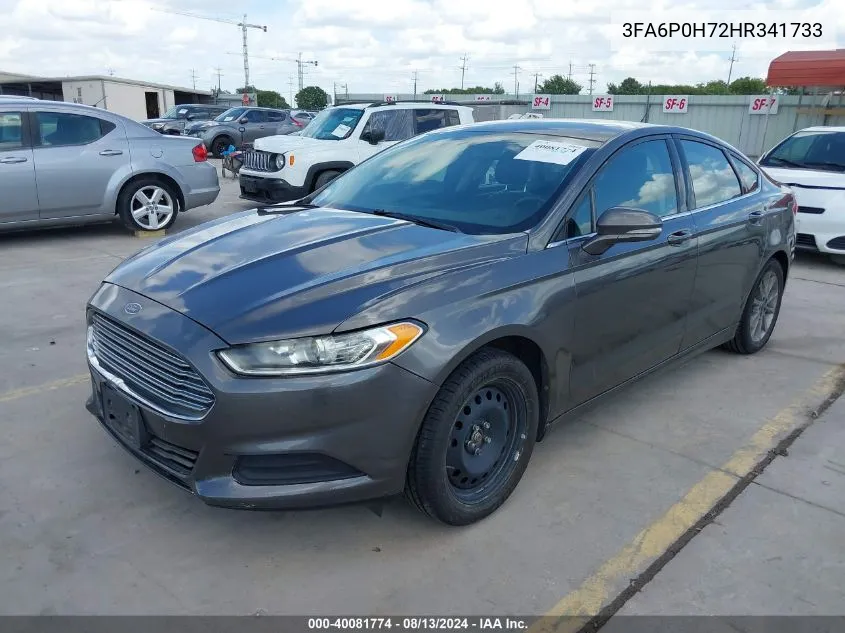 2017 Ford Fusion Se VIN: 3FA6P0H72HR341733 Lot: 40081774