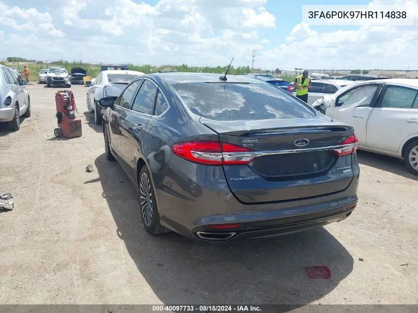 3FA6P0K97HR114838 2017 Ford Fusion Titanium