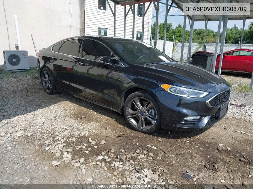 2017 Ford Fusion Sport VIN: 3FA6P0VPXHR308709 Lot: 40099421