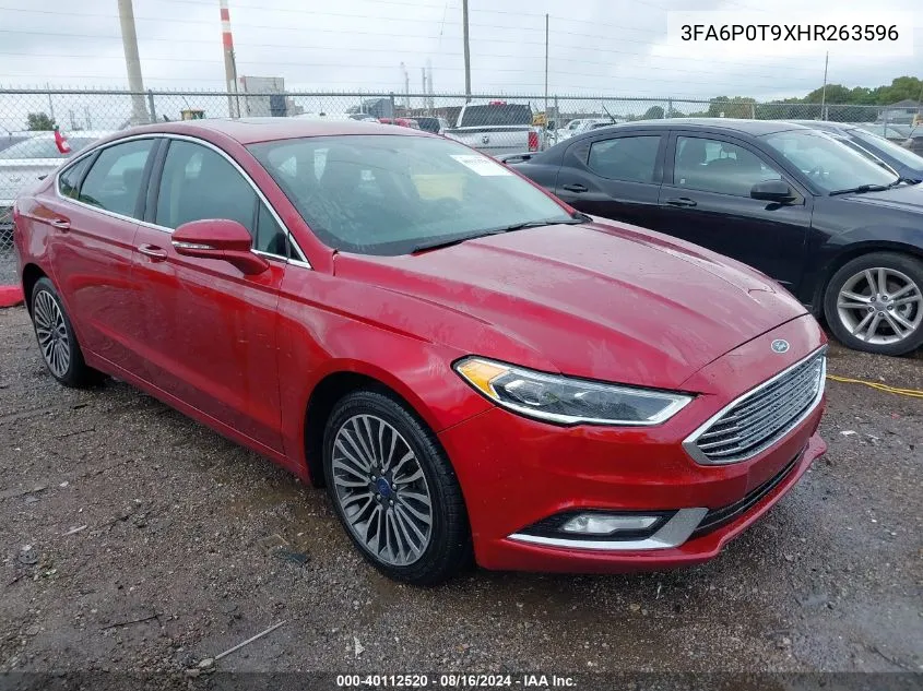 3FA6P0T9XHR263596 2017 Ford Fusion Se