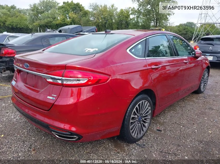 3FA6P0T9XHR263596 2017 Ford Fusion Se