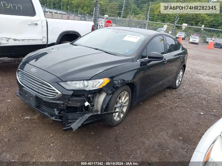 2017 Ford Fusion Se VIN: 3FA6P0H74HR282345 Lot: 40117342