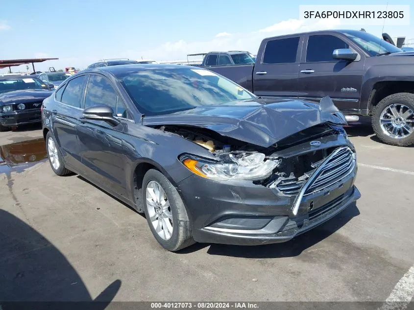 3FA6P0HDXHR123805 2017 Ford Fusion Se