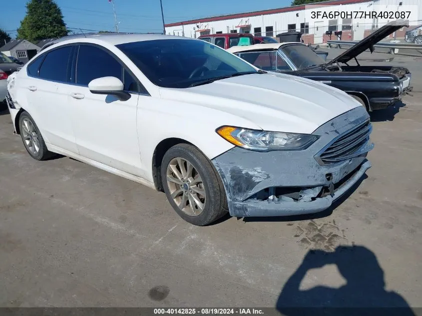 3FA6P0H77HR402087 2017 Ford Fusion Se