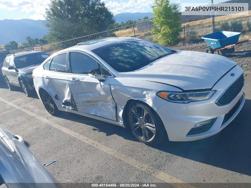 2017 Ford Fusion Sport VIN: 3FA6P0VP9HR215101 Lot: 40154456