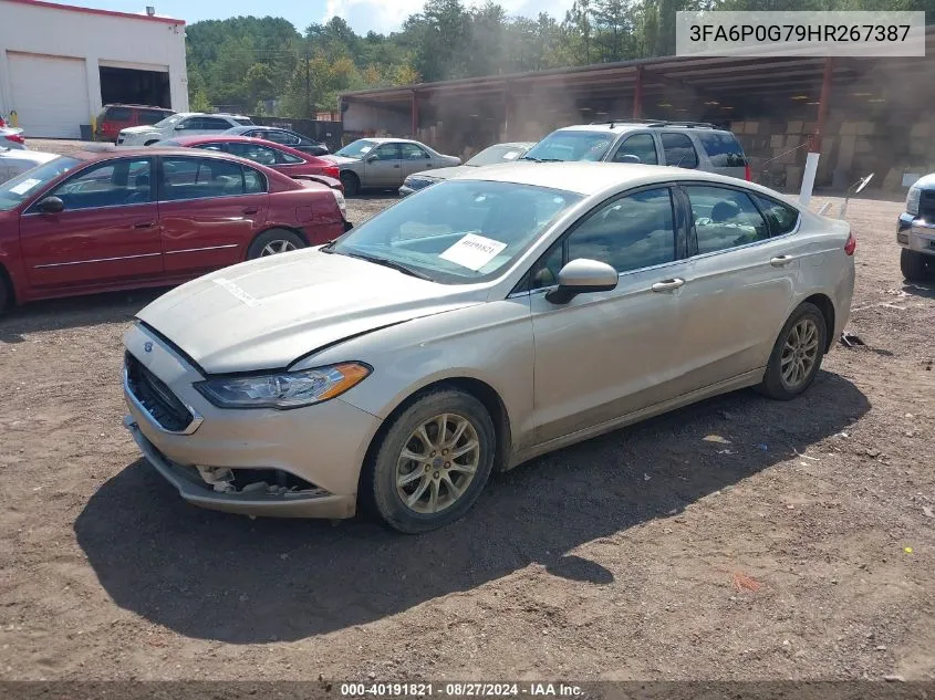 2017 Ford Fusion S VIN: 3FA6P0G79HR267387 Lot: 40191821