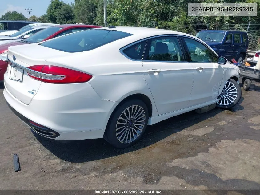 3FA6P0T95HR289345 2017 Ford Fusion Se