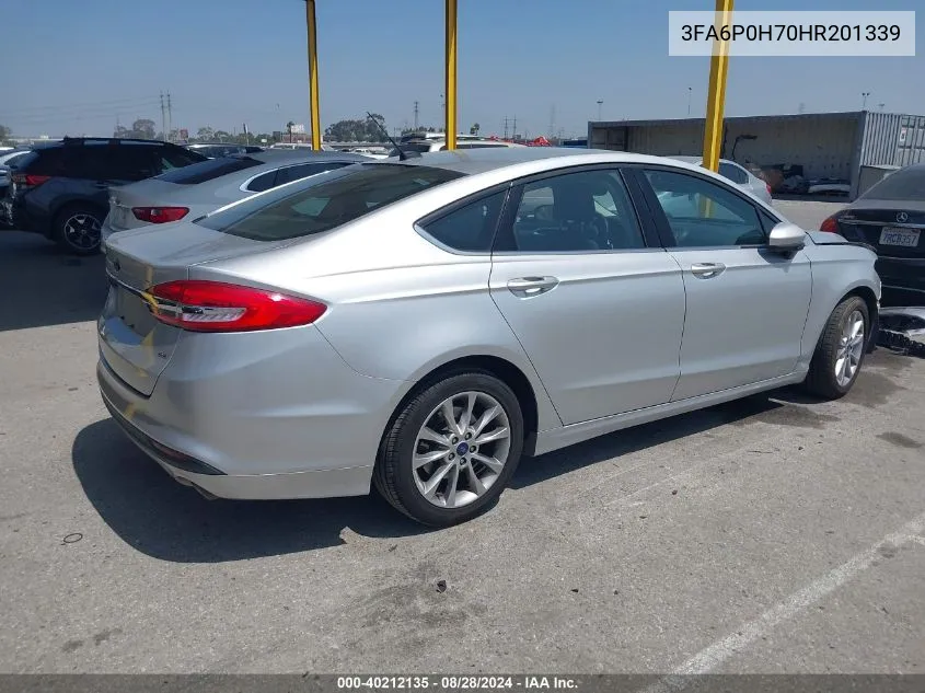 3FA6P0H70HR201339 2017 Ford Fusion Se