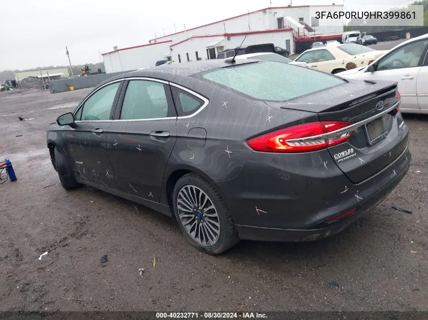 3FA6P0RU9HR399861 2017 Ford Fusion Hybrid Titanium