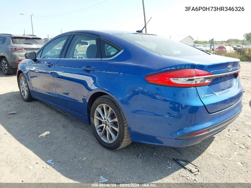 3FA6P0H73HR346326 2017 Ford Fusion Se