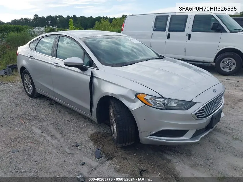 3FA6P0H70HR326535 2017 Ford Fusion Se