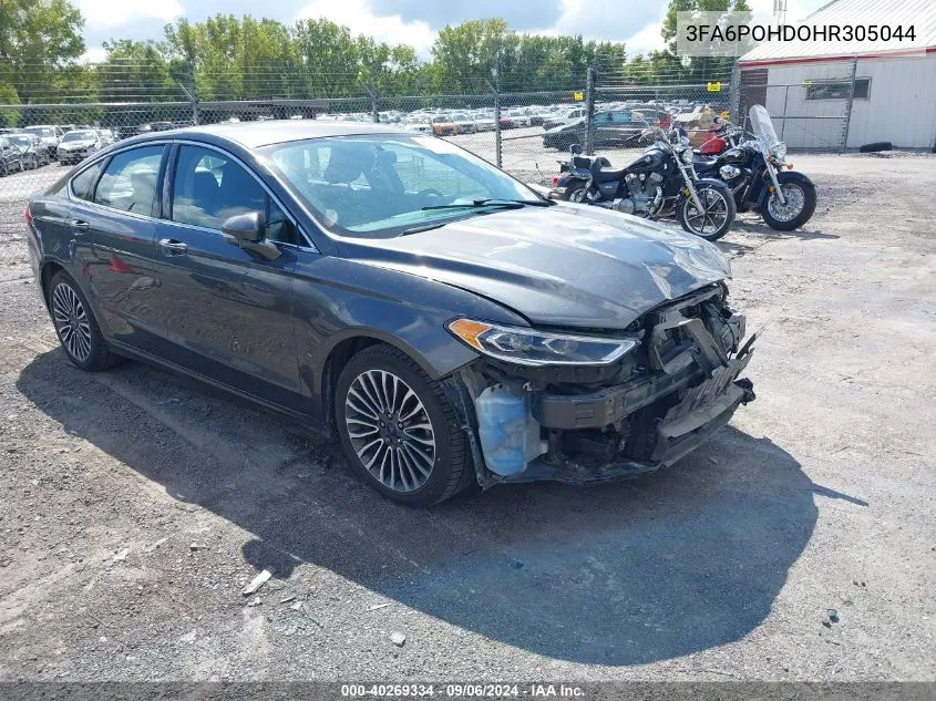 2017 Ford Fusion Se VIN: 3FA6POHDOHR305044 Lot: 40269334