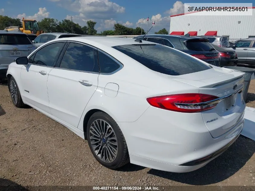 3FA6P0RU4HR254601 2017 Ford Fusion Titanium Hev