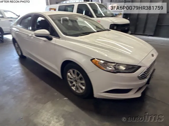 3FA6P0G79HR381759 2017 Ford Fusion S